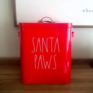 Santa paws dog food container